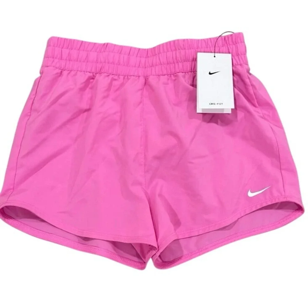 2-Pair Nike Dri-FIT Training Shorts Kids Large Green & Pink NWT‎